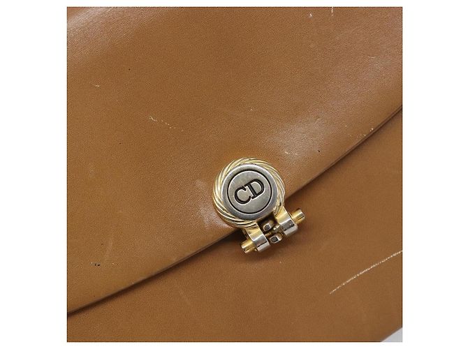 Christian Dior Chain Shoulder Bag Leather Beige Gold Auth ep16809 - Jerrillo - vista 19