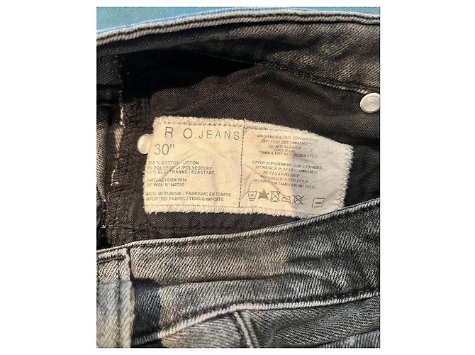 Vaqueros Iro slim stretch negro lavado - vista 6