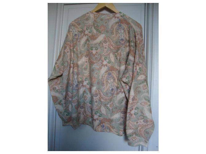 Autre Marque OOTD V-Ausschnitt Pullover mit Paisley-Muster aus Wolle - Ansicht 4