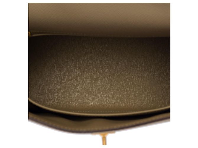 Hermès Borsa HERMES Kelly 25 in Pelle Beige - 104075 - vue 9