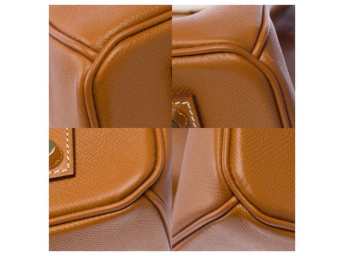 Hermès Borsa HERMES Birkin 35 in Pelle Dorata - 104078 - vista 12