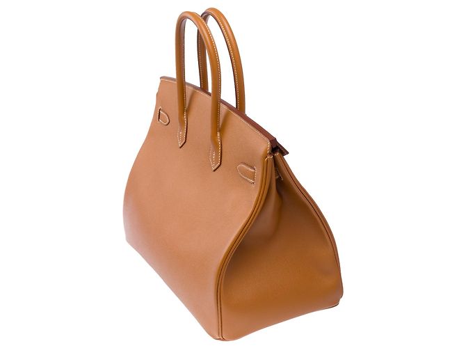 Hermès Borsa HERMES Birkin 35 in Pelle Dorata - 104078 - vista 2
