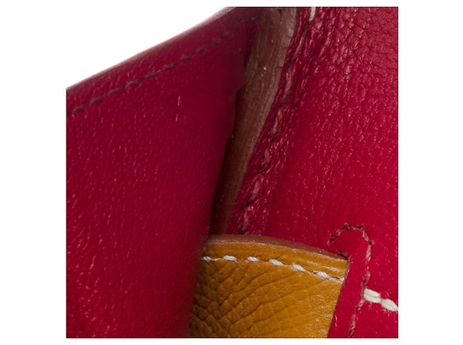 Hermès Borsa HERMES Birkin 35 in Pelle Dorata - 104078 - vista 8