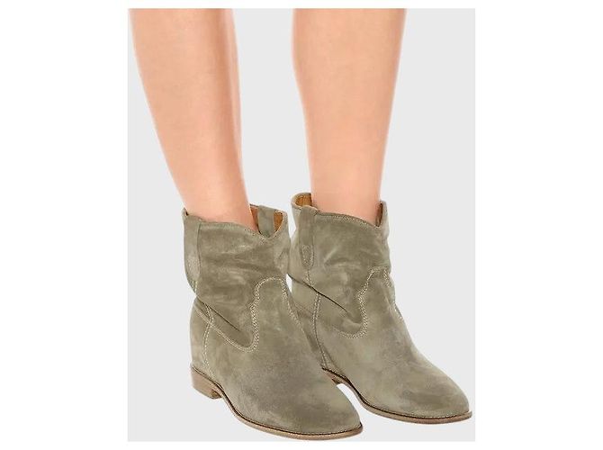 Isabel Marant Etoile Stivaletti Isabel Marant beige T.36 - vista 2