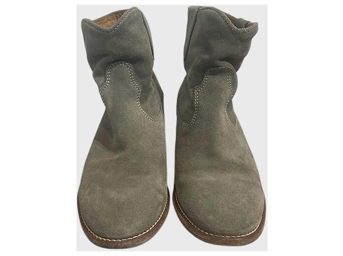 Isabel Marant Etoile Stivaletti Isabel Marant beige T.36 - vista 3