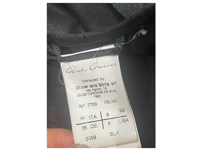 Chaqueta Rick Owens negra T.36 - vista 6