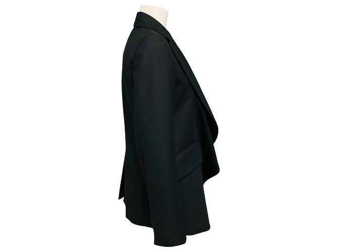 Autre Marque WE-AR4 Uptown Blazer aus drapiertem Wool in Deep Black - Ansicht 2