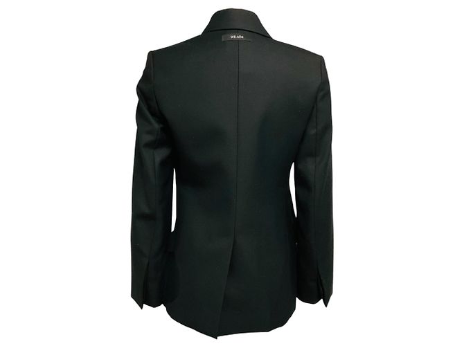 Autre Marque WE-AR4 Uptown Blazer aus drapiertem Wool in Deep Black - Ansicht 3