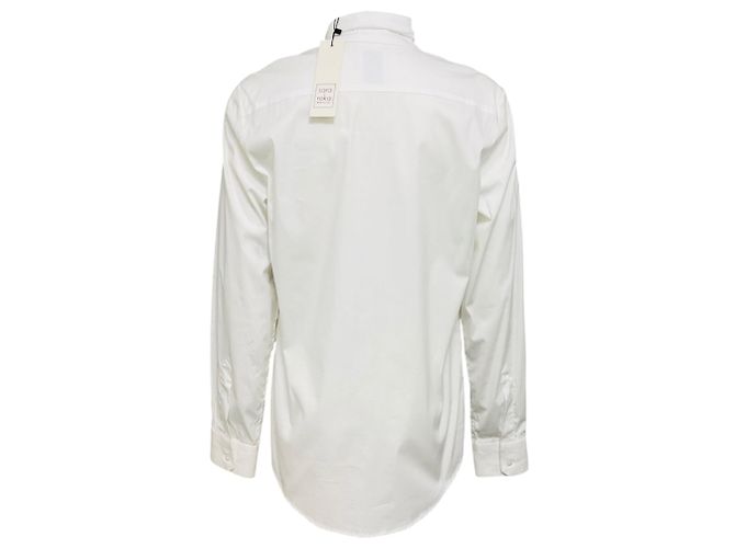 Blusa de algodón Lian con cuello de lazo blanco Sara Roka - vista 3