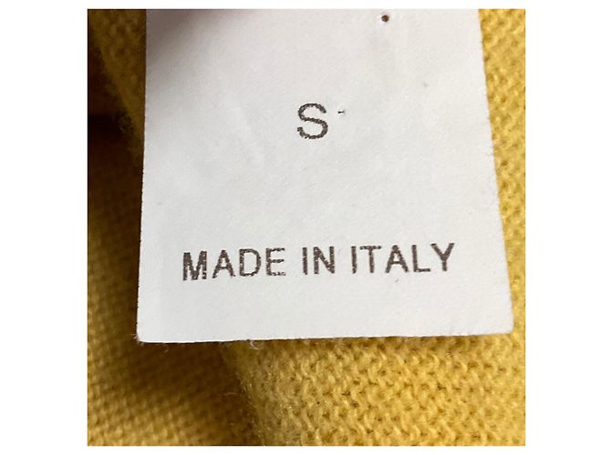 Brunello Cucinelli Cardigan aus Kaschmir in Senfgelb mit Monili - Ansicht 4