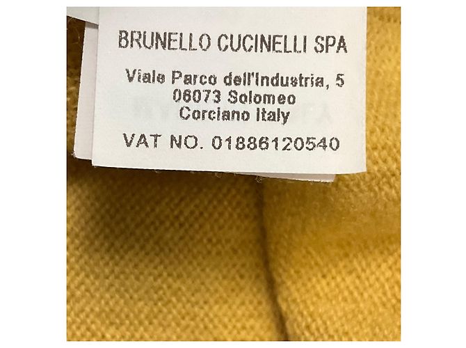 Brunello Cucinelli Cardigan aus Kaschmir in Senfgelb mit Monili - Ansicht 5