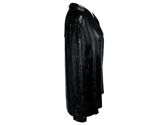 Autre Marque Blusa de rayas con lentejuelas negras Sally LaPointe - vista 2