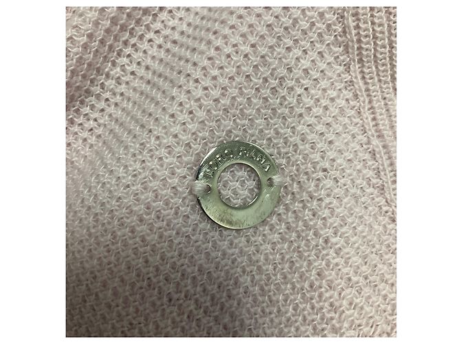 Loro Piana Baby Cashmere Langarm-Pullover mit Rundhalsausschnitt in Hellrosa - Ansicht 5