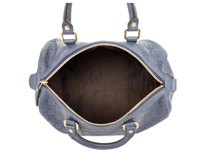 Gucci Medium Guccissima Joy Boston Bag Blau - Ansicht 4