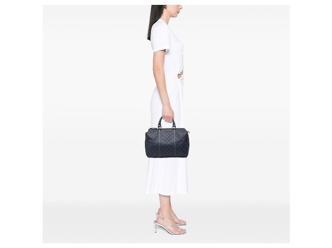 Gucci Medium Guccissima Joy Boston Bag Blau - Ansicht 6