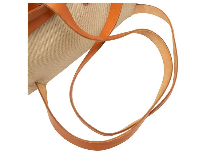 Mochila Hermès Toile Herbag PM Beige - vista 7