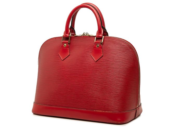 Borsa a mano Louis Vuitton Epi Alma PM rossa - vista 2