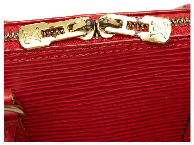Borsa a mano Louis Vuitton Epi Alma PM rossa - vista 6