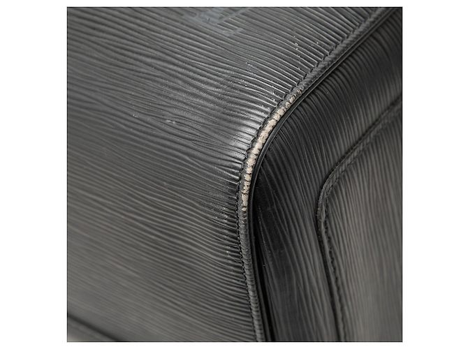 Sac de voyage Louis Vuitton Epi Keepall 60 Noir - vue 6