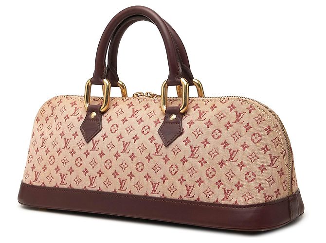 Louis Vuitton Monogram Mini Lin Alma Horizontal Handtasche rot - Ansicht 2