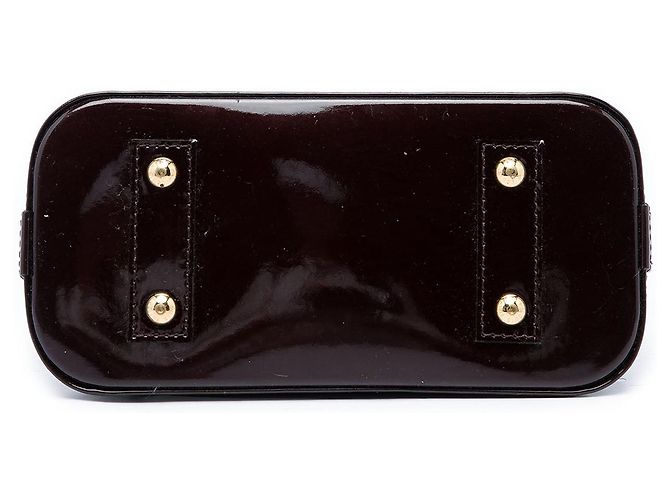Borsa Satchel Alma BB Louis Vuitton Monogram Vernis Viola - vista 3