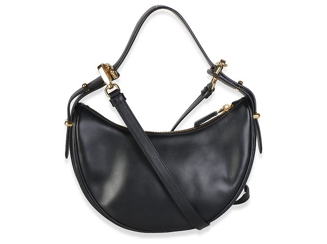 Bolso de hombro Arque Prada de piel lisa negra - vista 2