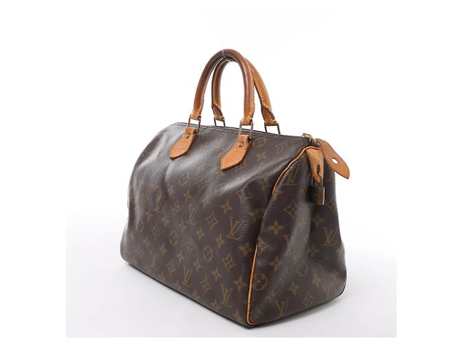 Borsa a mano Louis Vuitton Speedy 30 Monogram Marrone M41526 - vista 2