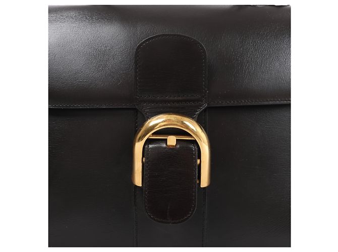 Borsa a mano Delvaux Brillant MM in pelle, Marrone - vista 12