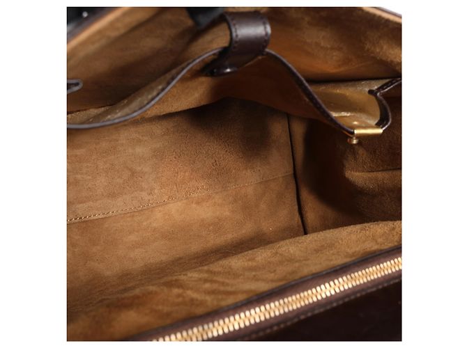 Borsa a mano Delvaux Brillant MM in pelle, Marrone - vista 13
