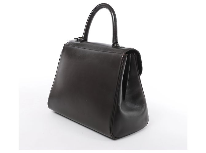 Borsa a mano Delvaux Brillant MM in pelle, Marrone - vista 4