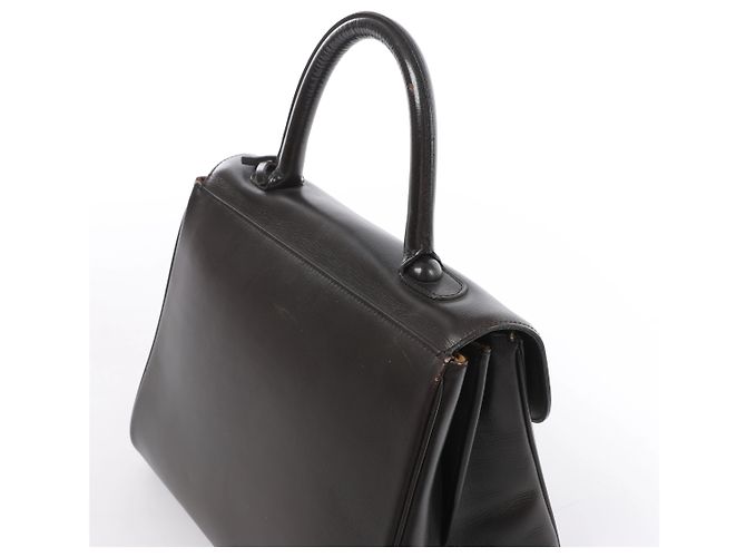 Borsa a mano Delvaux Brillant MM in pelle, Marrone - vista 5