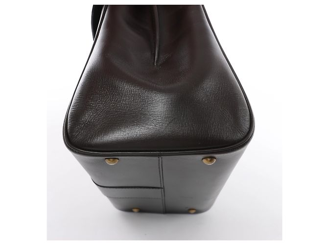 Borsa a mano Delvaux Brillant MM in pelle, Marrone - vista 8
