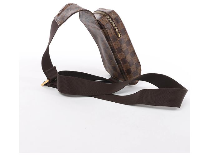 Borsa a tracolla Louis Vuitton Geronimos Damier Ebene Marrone N51994 - vista 11