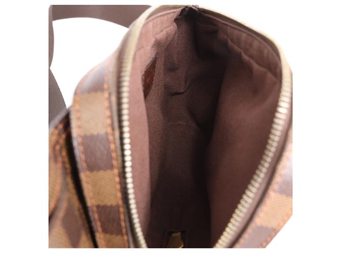 Borsa a tracolla Louis Vuitton Geronimos Damier Ebene Marrone N51994 - vista 15