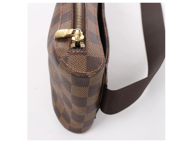 Borsa a tracolla Louis Vuitton Geronimos Damier Ebene Marrone N51994 - vista 3