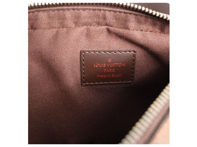 Borsa a tracolla Louis Vuitton Geronimos Damier Ebene Marrone N51994 - vista 8