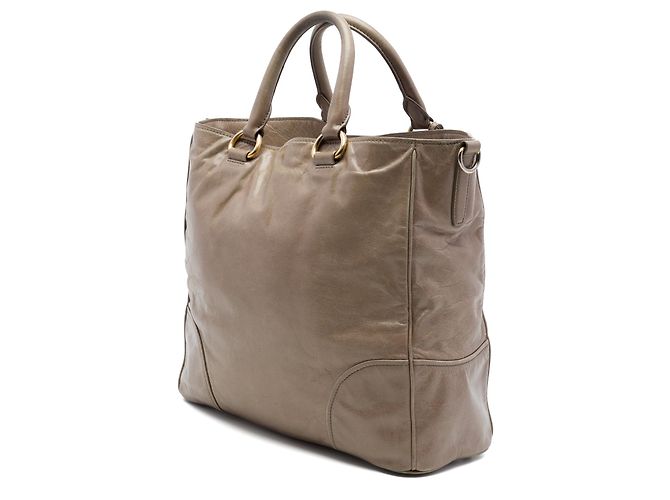 Prada Vitello Shine Satchel Braun - Ansicht 2