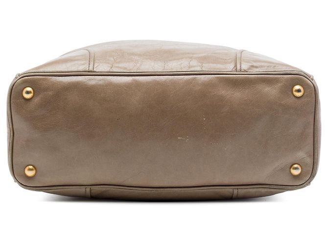 Prada Vitello Shine Satchel Braun - Ansicht 3