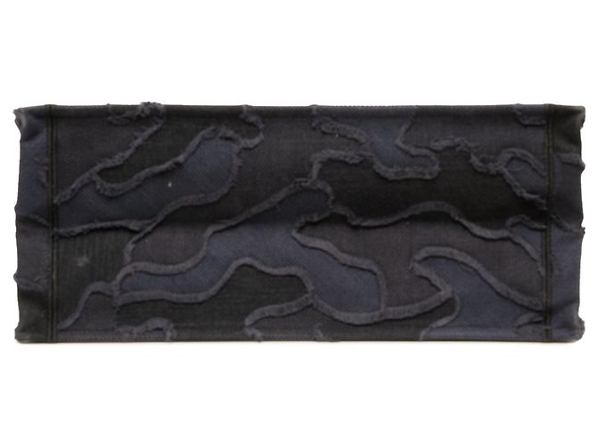 Dior Large Book Tote aus bestickter Canvas Camouflage Blau - Ansicht 3