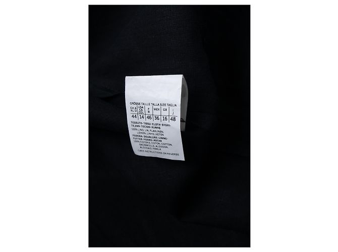 Max Mara, vestido blazer de lino negro - vista 6