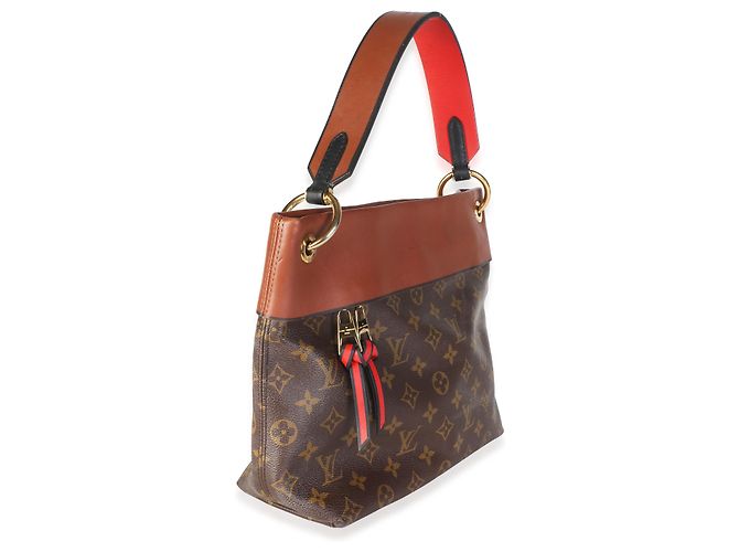 Louis Vuitton Caramel Monogram Canvas Tuileries Besace - vista 4