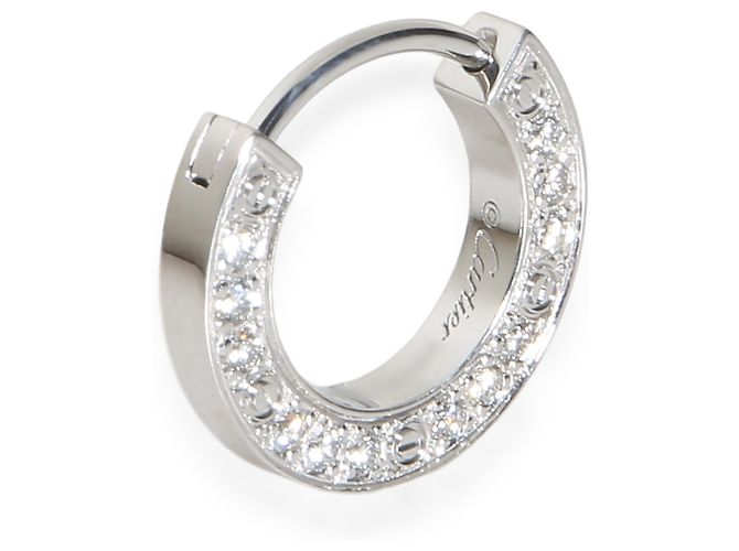 Orecchino singolo Love in oro bianco e diamanti Cartier - vista 3
