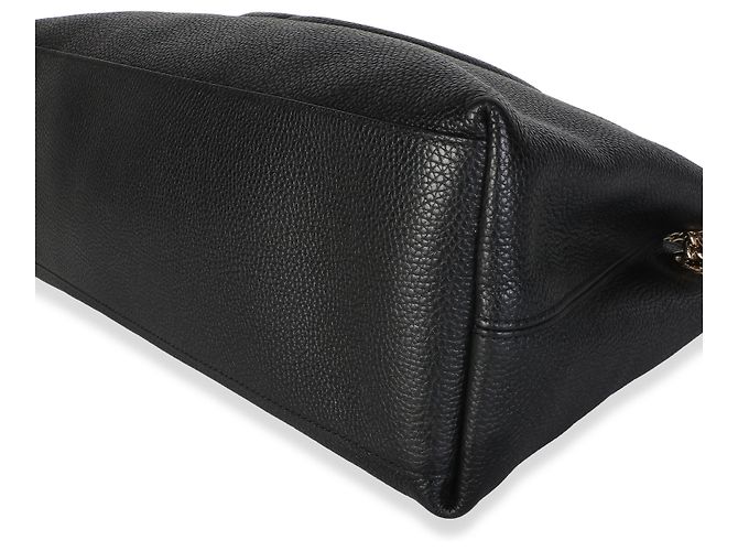 Borsa a tracolla Soho Medium in pelle di vitello martellata nera Gucci - vista 6