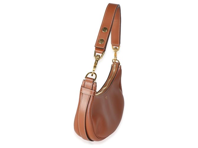 Céline Celine Medium Ava Schultertasche aus glattem Kalbsleder Tan - Ansicht 4