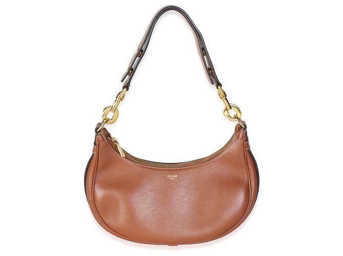 Céline Celine Medium Ava Schultertasche aus glattem Kalbsleder Tan - Ansicht 8