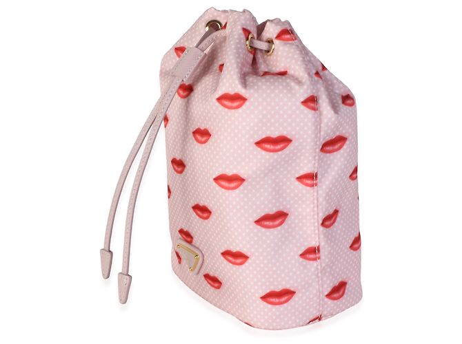 Prada Re-Nylon Lips Wristlet Pouch Alabaster Pink - Ansicht 3