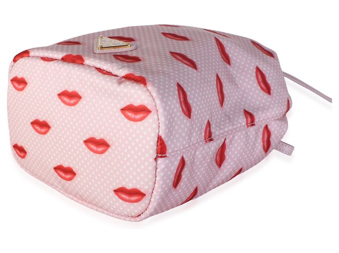 Prada Re-Nylon Lips Wristlet Pouch Alabaster Pink - Ansicht 6