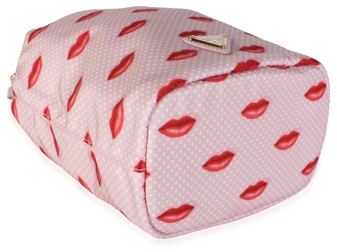 Prada Re-Nylon Lips Wristlet Pouch Alabaster Pink - Ansicht 7