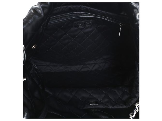 Chanel 22 Hobo in vitello lucido matelassé nero - vista 5