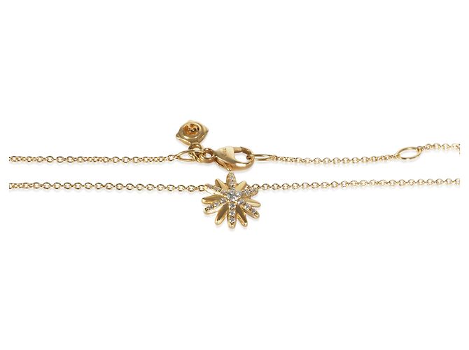 Pendente Petite Starburst David Yurman in oro giallo e diamanti - vista 2